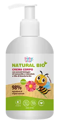 BABYSTAR CREMA CORPO NATURAL BIO 300 ML BABYSTAR CREMA CORPO NATURAL BIO 300 ML