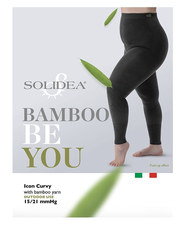 SOLIDEA BE YOU BAMBOO ICON CURVY LEGGINGS NERO M-XL