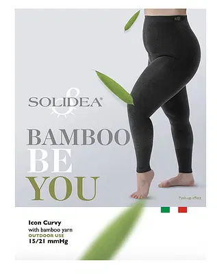 SOLIDEA BE YOU BAMBOO ICON CURVY LEGGINGS NERO L-XL SOLIDEA BE YOU BAMBOO ICON CURVY LEGGINGS NERO L-XL