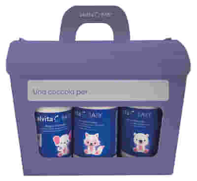 ALVITA COFANETTO BABY 5 PEZZI 1 BAGNO SHAMPOO 300 ML + 1 CREMA VISO CORPO 300 ML + 1 DETERGENTE MANI VISO 300 ML + 1 PASTA OSSIDO ZINCO 100 ML + SALVIETTE PURE WATER 60 PEZZI