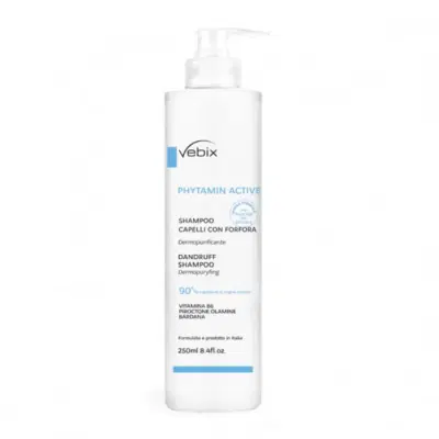 VEBIX PHYTAMIN ACTIVE SHAMPOO CAPELLI CON FORFORA DERMOPURIFICANTE 250 ML VEBIX PHYTAMIN ACTIVE SHAMPOO CAPELLI CON FORFORA DERMOPURIFICANTE 250 ML