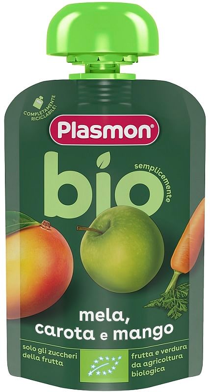 Plasmon Mela Carota Mango Bio Pouches 100 G