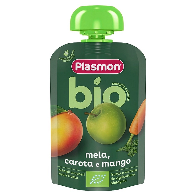 Plasmon Mela Carota Mango Bio Pouches 100 G