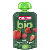 PLASMON MELA FRAGOLA LAMPONE BIO POUCHES 100 G