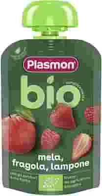 PLASMON MELA FRAGOLA LAMPONE BIO POUCHES 100 G