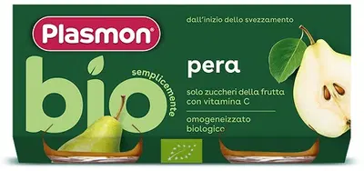 PLASMON OMOGENEIZZATO BIO PERA 2 VASETTI X 80 G PLASMON OMOGENEIZZATO BIO PERA 2 VASETTI X 80 G