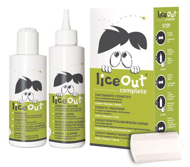 Liceout Kit Completo 1 Shampoo 125 Ml + 1 Lozione 125 Ml + 1 Pettine