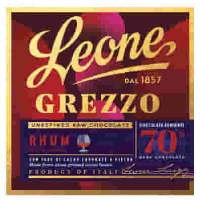 LEONE TAVOLETTA DI CIOCCOLATO GREZZO AL RHUM 70 G