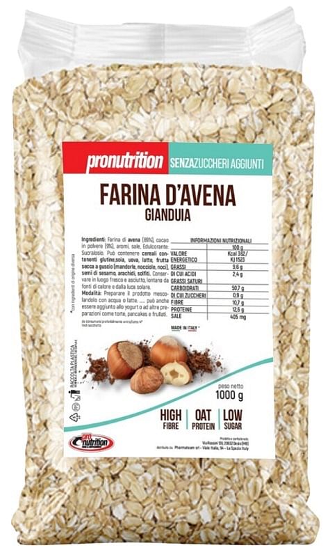 Pronutrition Farina Avena Gianduia 1 Kg