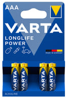 VARTA LONGLIFE POWER AAA MINISTILO 4 PEZZI