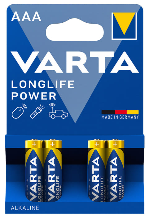 Varta Longlife Power Aaa Ministilo 4 Pezzi