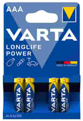 VARTA LONGLIFE POWER AAA MINISTILO 4 PEZZI