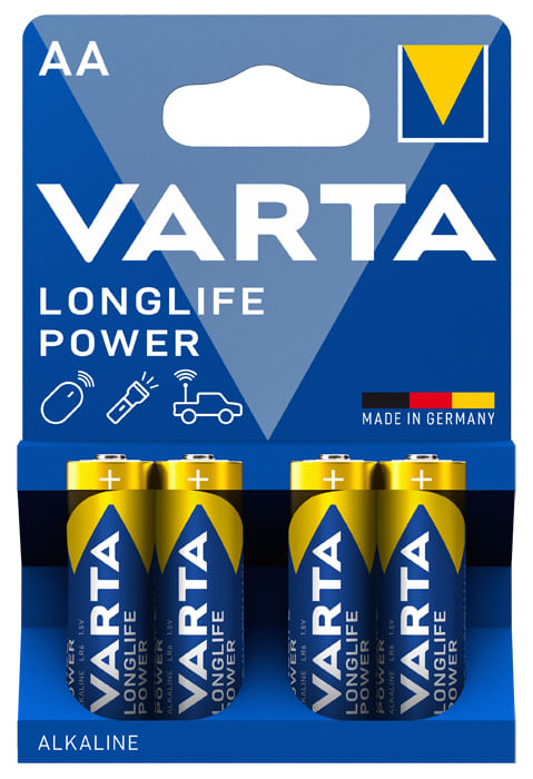 Varta Longlife Power Aa Stilo 4 Pezzi