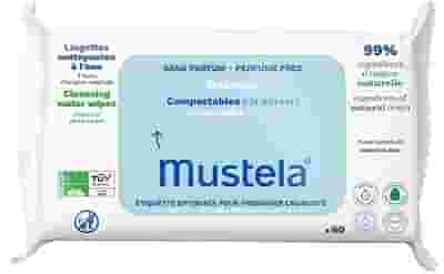 MUSTELA SALVIETTE ACQUA COMPOSTABILI SENZA PROFUMO 60 PEZZI