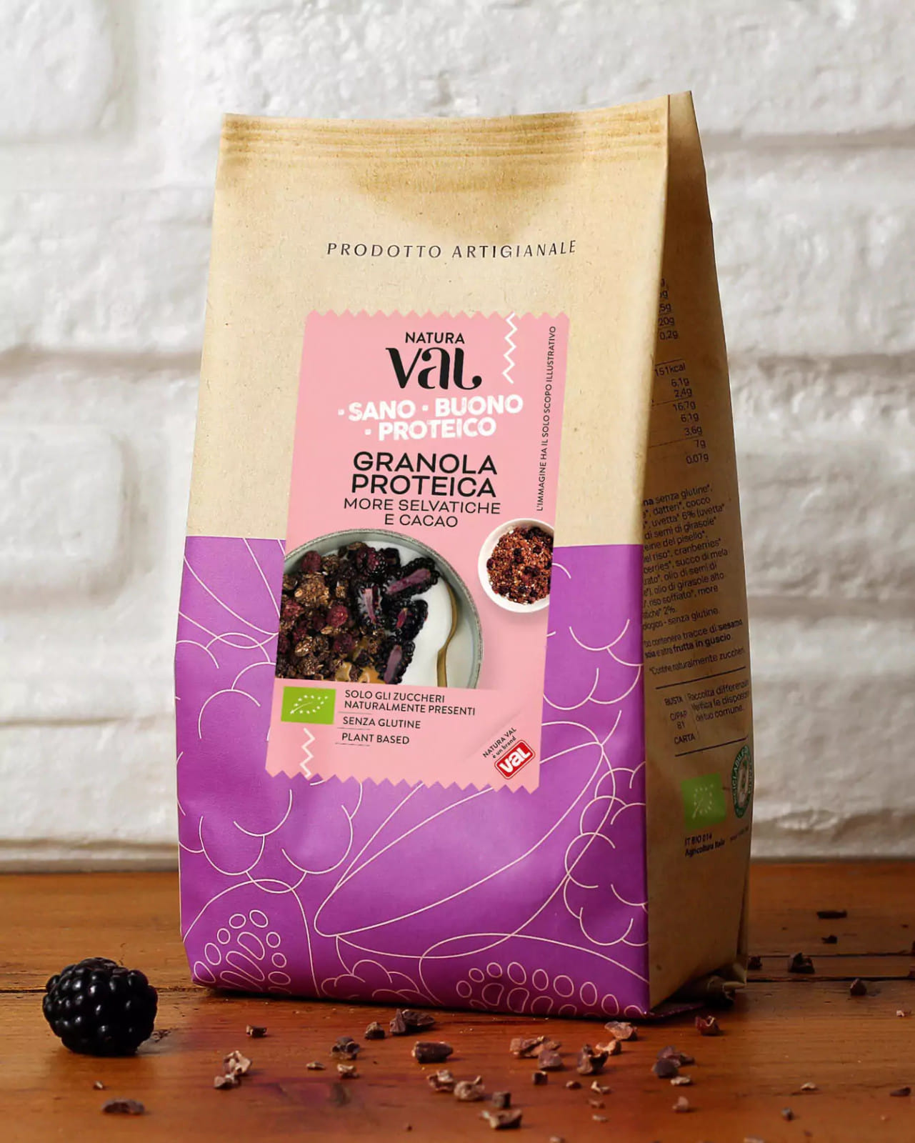 VAL BIO GRANOLA PROTEICA MORE SELVATICHE E CACAO 250 G