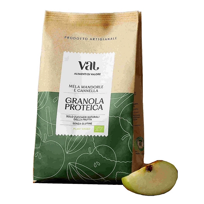 Val Bio Granola Proteica Mela, Mandorle E Cannella 250 G