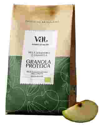 VAL BIO GRANOLA PROTEICA MELA, MANDORLE E CANNELLA 250 G