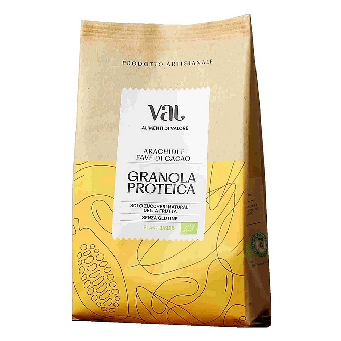 Val Bio Granola Proteica Arachidi E Fave Di Cacao 250 G