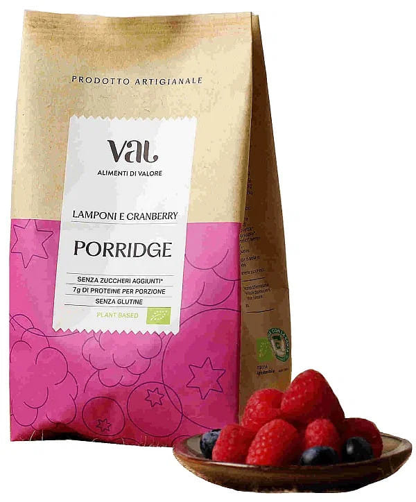VAL BIO PORRIDGE LAMPONI E CRANBERRY 300 G