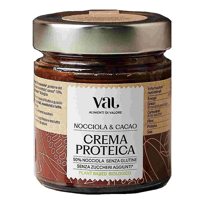 Val Bio Crema Proteica Spalmabile Nocciola & Cacao 200 G