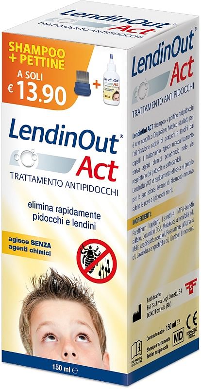 F&F Lendinout Act Antipidocchi 150 Ml