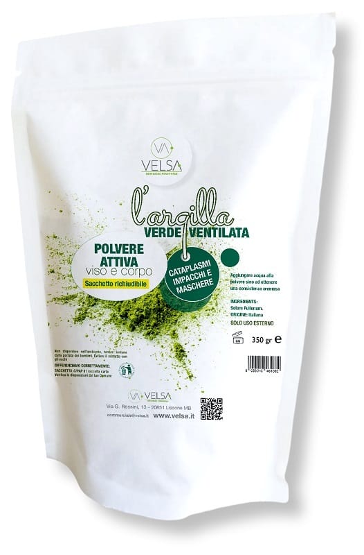 ARGILLA VELSA VERDE VENTILATA POLVERE 350 G