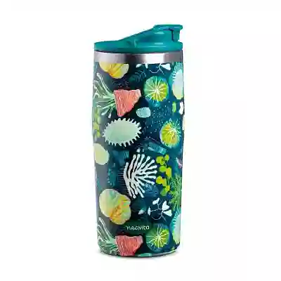 NEAVITA MUG THERMOS ACCIAIO TWICE 450 ML VERDE