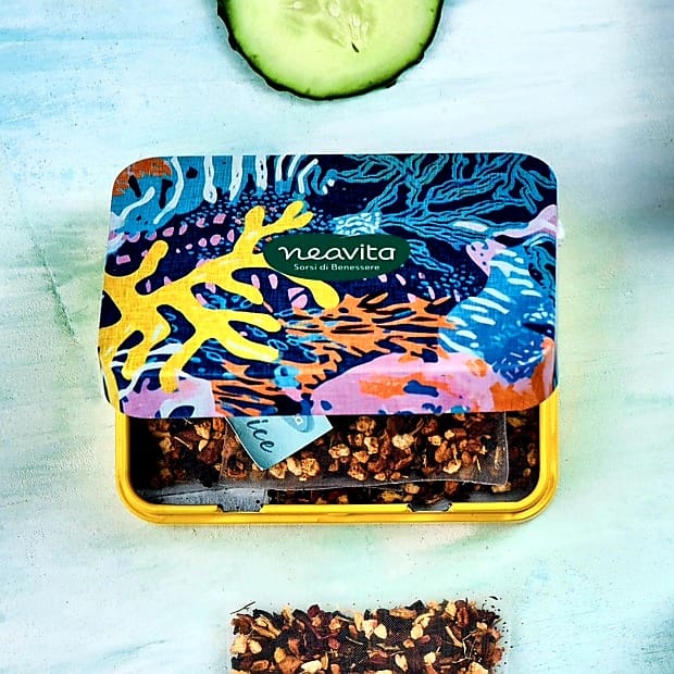 NEAVITA FILTROSCRIGNO INFUSO MANGO IBISCO MINI TIN CORALLO TWICE TO GO 3 PEZZI