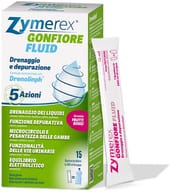 ZYMEREX GONFIORE FLUID FRUTTI ROSSI 15 BUSTINE DA 15 ML CON EDULCORANTI SENZA ZUCCHERI SENZA GLUTINE SENZA LATTOSIO