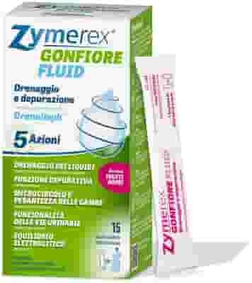 ZYMEREX GONFIORE FLUID FRUTTI ROSSI 15 BUSTINE DA 15 ML CON EDULCORANTI SENZA ZUCCHERI SENZA GLUTINE SENZA LATTOSIO
