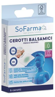 CEROTTO BALSAMICO FRESCO RESPIRO 6 PEZZI SOFARMAPIU' CEROTTO BALSAMICO FRESCO RESPIRO 6 PEZZI SOFARMAPIU'