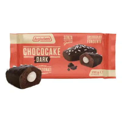 AGLUTEN CHOCOCAKE DARK 4 PEZZI DA 55 G AGLUTEN CHOCOCAKE DARK 4 PEZZI DA 55 G