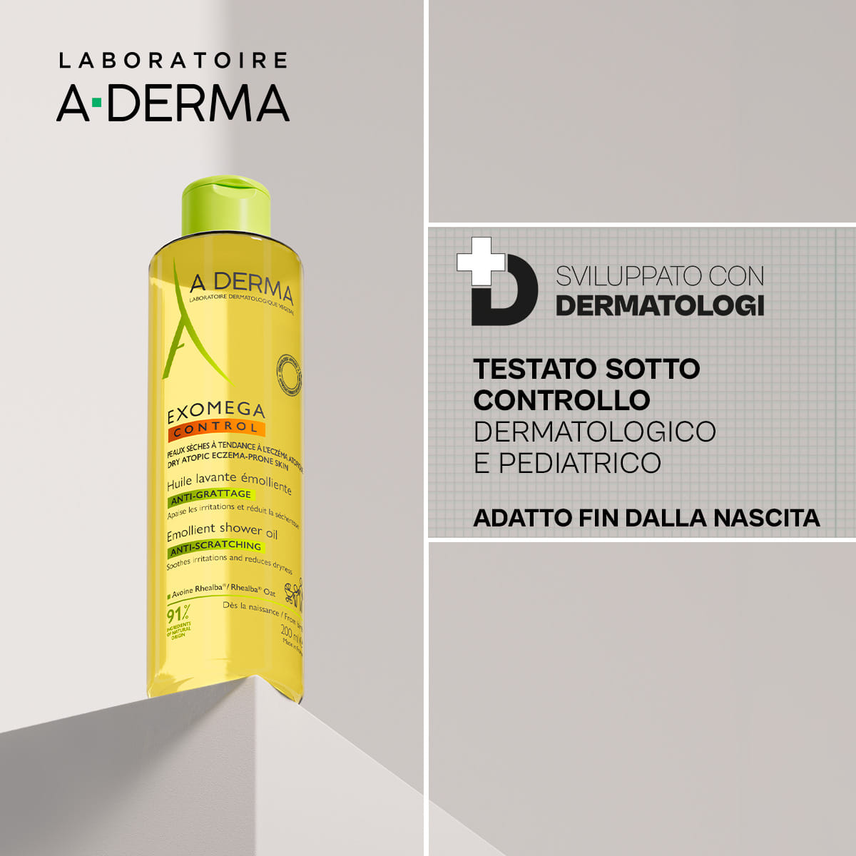EXOMEGA CONTROL OLIO LAVANTE EMOLLIENTE 200 ML NUOVO PACK