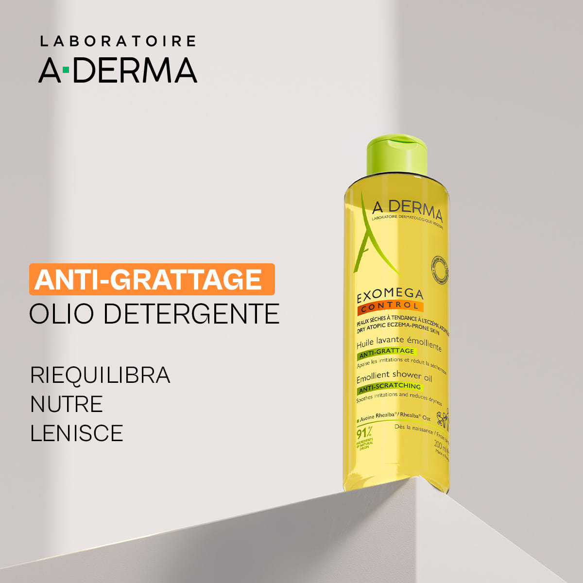 EXOMEGA CONTROL OLIO LAVANTE EMOLLIENTE 200 ML NUOVO PACK