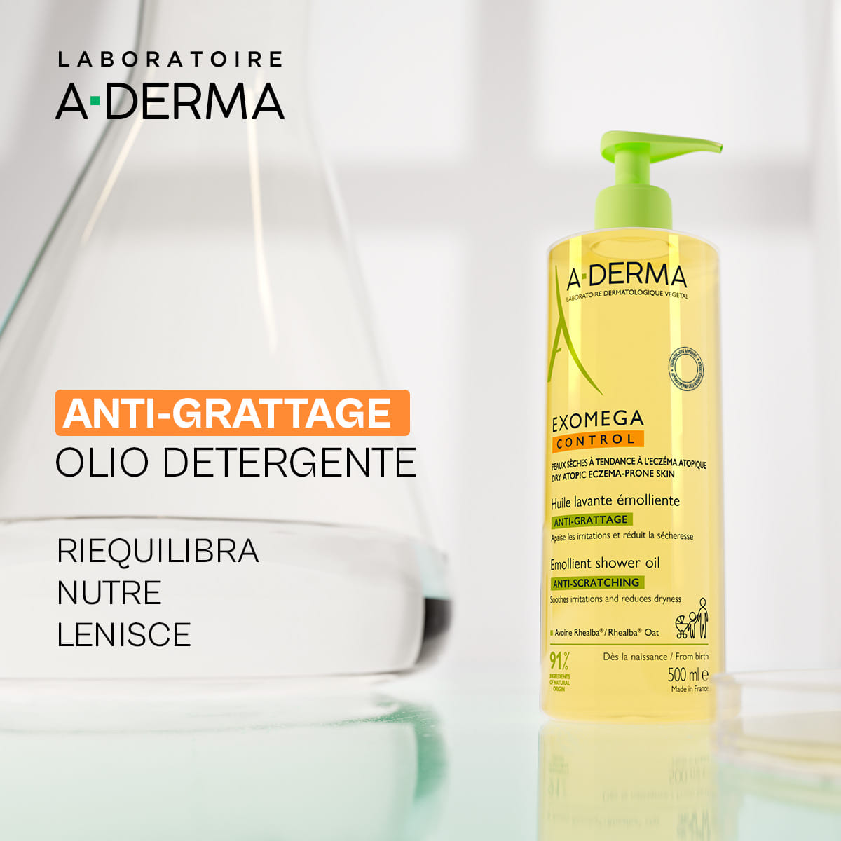 EXOMEGA CONTROL OLIO LAVANTE EMOLLIENTE 500 ML