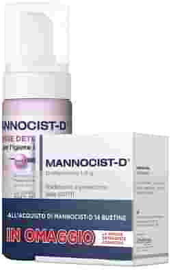 MANNOCIST-D 14 BUSTE + MANNOCIST-D MOUSSE DETERGENTE ANTIBATTERICO 150 ML IN OMAGGIO