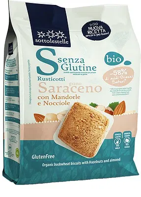 RUSTICOTTI GRANO SARACENO MANDORLE E NOCCIOLE 250 G RUSTICOTTI GRANO SARACENO MANDORLE E NOCCIOLE 250 G