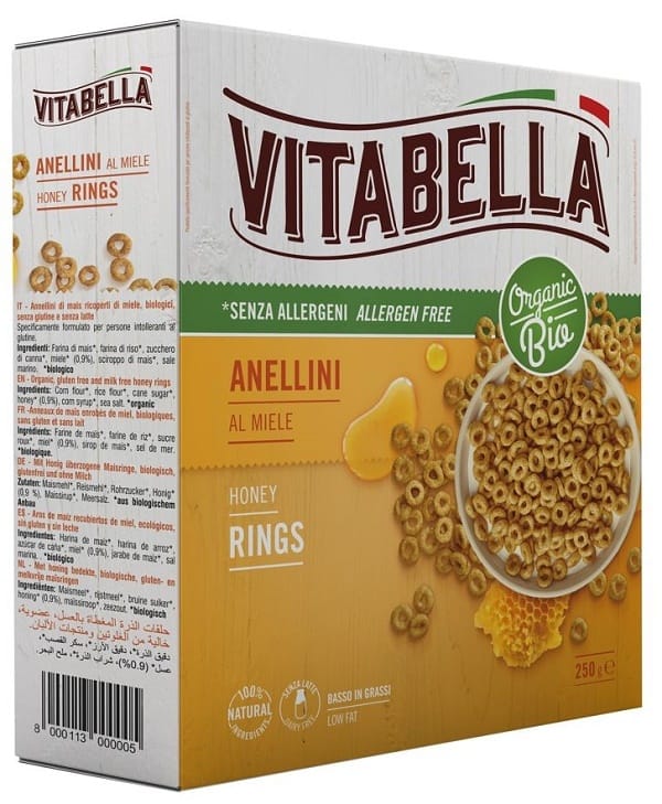 Vitabella Anellini Avena Miele 300 G