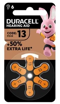 DURACELL EASY TAB 13 ARANCIO BATTERIA PER APPARECCHIO ACUSTICO 6 PEZZI DURACELL EASY TAB 13 ARANCIO BATTERIA PER APPARECCHIO ACUSTICO 6 PEZZI