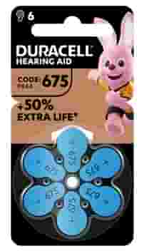 DURACELL EASY TAB 675 BLU BATTERIA PER APPARECCHIO ACUSTICO 6 PEZZI