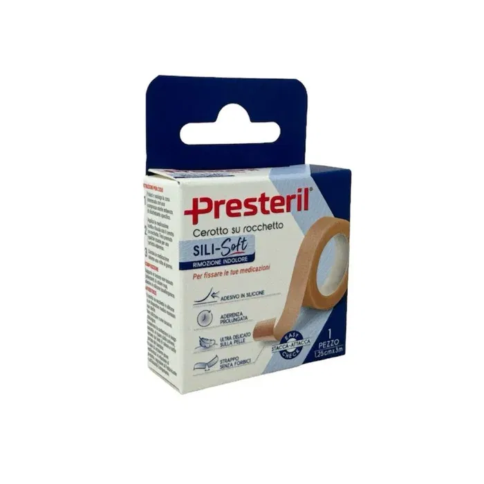 Cerotto Presteril Sili Soft Skin In Rocchetto 1,25 Cm X 3 M