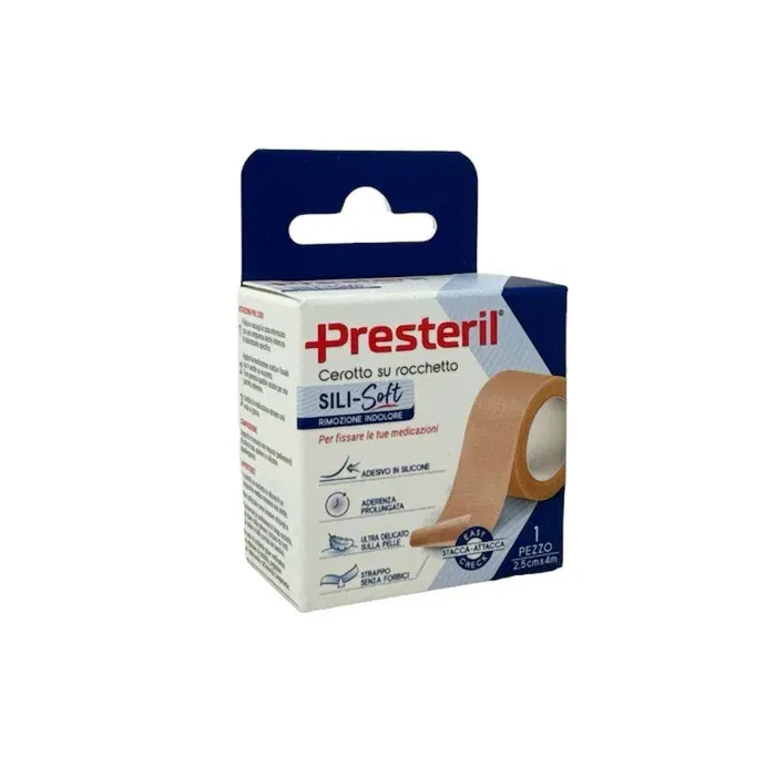 Cerotto Presteril Sili Soft Skin In Rocchetto 2,5 Cm X 4 M