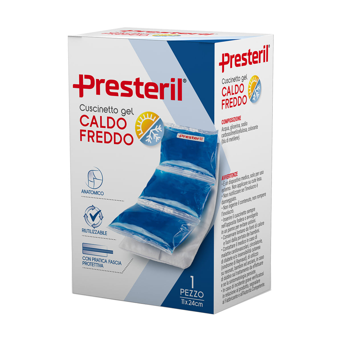 PRESTERIL CUSCINETTO GEL CALDO/FREDDO 40X24 CM