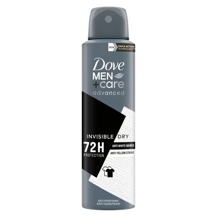 DOVE MEN CARE ADVANCED CARE INVISIBLE DRY SPRAY 150 ML