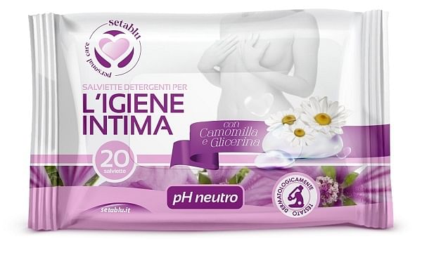 Setablu Salviette Intime 20 Pezzi Con Camomilla