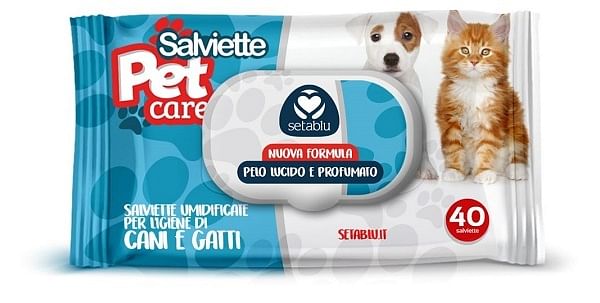 Setablu Salviette Pet Con Pop Up 40 Pezzi