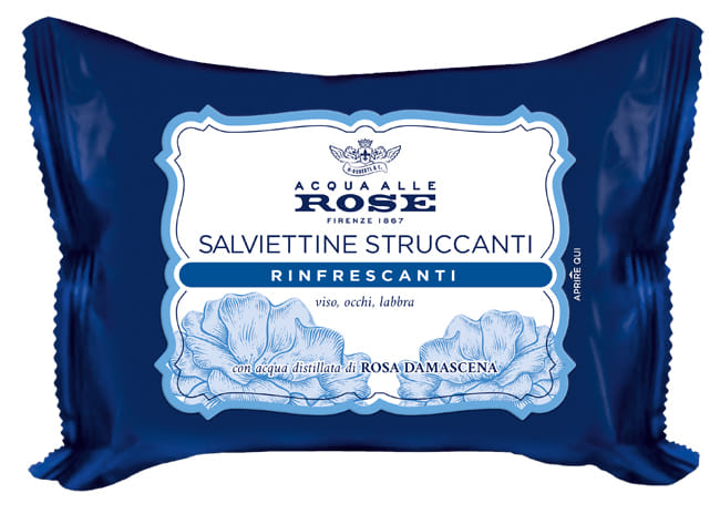 ACQUA ALLE ROSE SALVIETTINE STRUCCANTI RINFRESCANTI 20 PZ