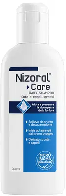 NIZORAL CARE DAILY SHAMPOO CUTE & CAPELLI GRASSI 200 ML NIZORAL CARE DAILY SHAMPOO CUTE & CAPELLI GRASSI 200 ML