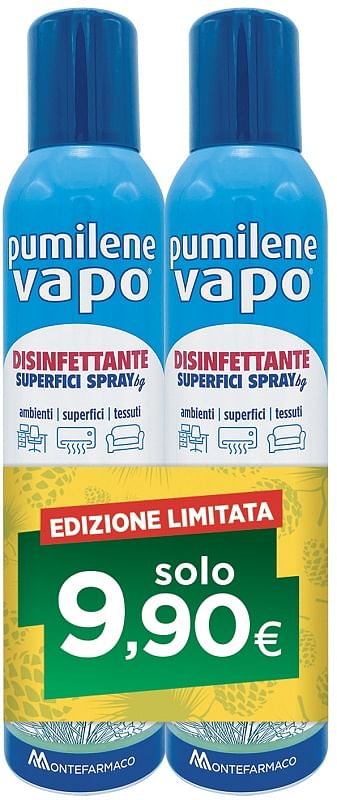 Pumilene Vapo Disinfettante 2 Bombolette X 250 Ml