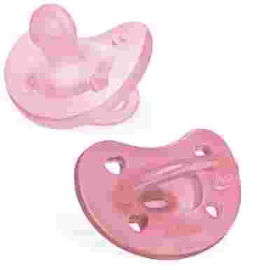 CHICCO GOMMOTTO SILICONE ROSA 6-16 MESI 2 PEZZI
